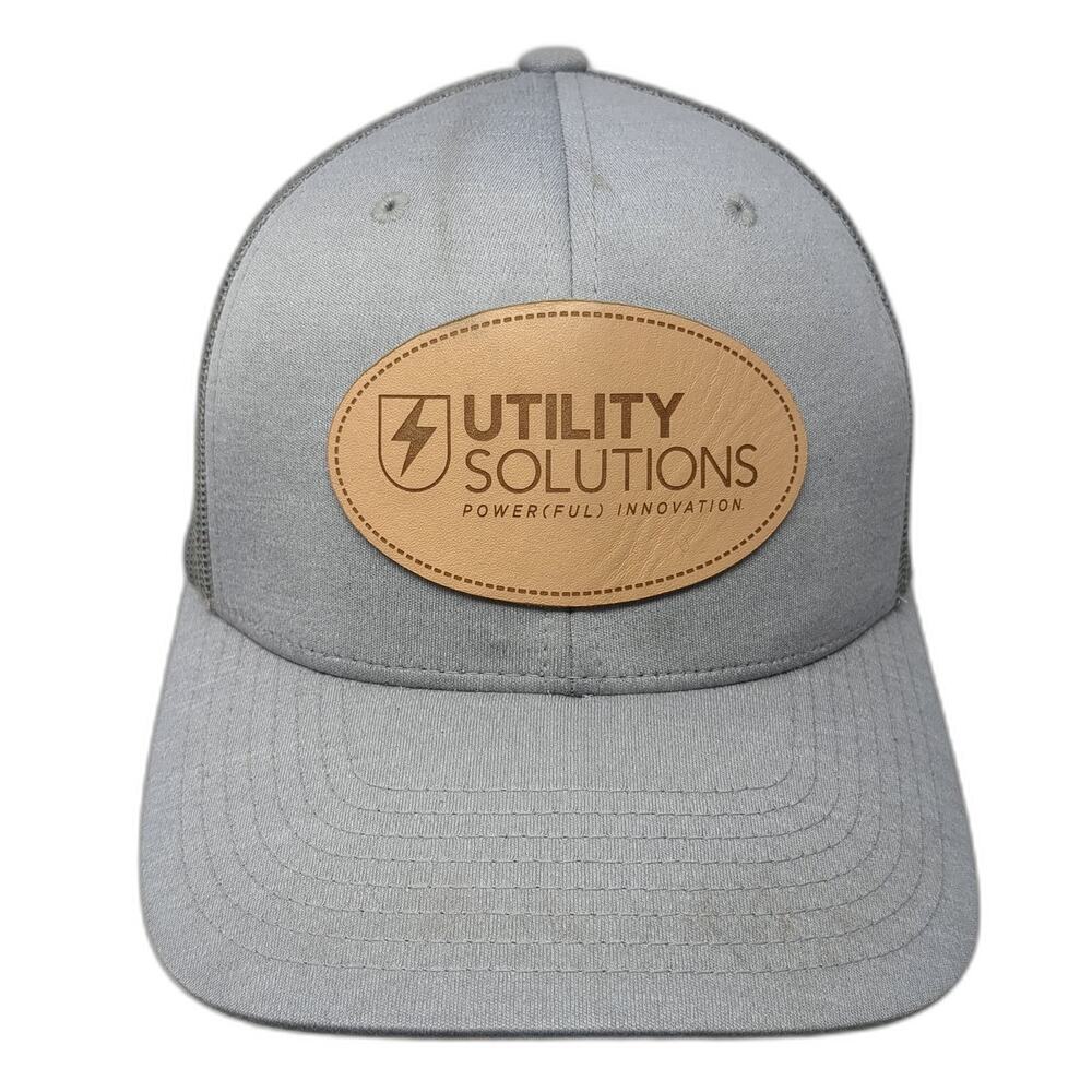 Utility Solutions Snapback Trucker Hat Gray One Size Adjustable 6 Panel Team 365